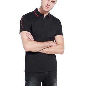 Guess Black Polo with Red Details